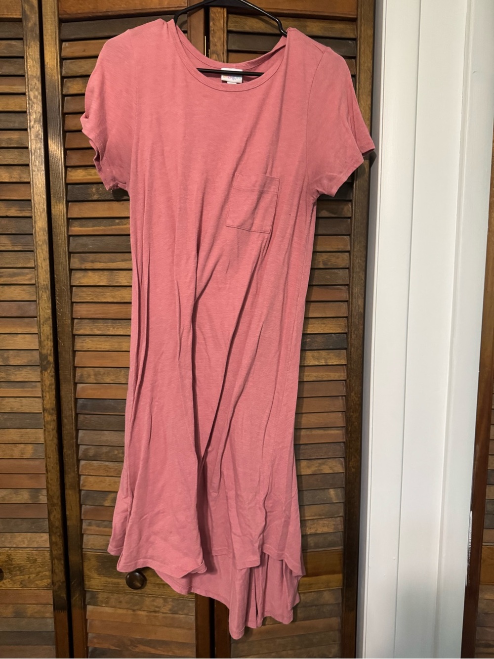 LuLaRoe Dusty Rose Pocket Tee Dress